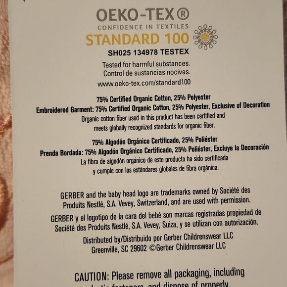 Gerber Organic baby girl bibs 3 sets of 3 Princess Floral - Picture 6 of 7